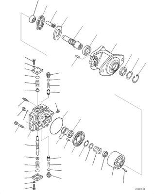708-7F-00050 708-7F-11130 708-7L-04180 For Komatsu D65EX-18EO D65EXI-18EO D65PX-18EO D65WX-18E0 Bulldozer Hydraulic HSS PUMP