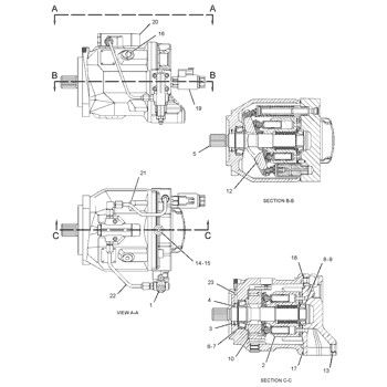 2896370 CA2896370 289-6370 For CAT 432E 434E 442E 444E Backhoe Loader Hydraulic Main Pump Piston Pump PUMP ASSY PUMP GP-PISTON Aftermarket High quality Original