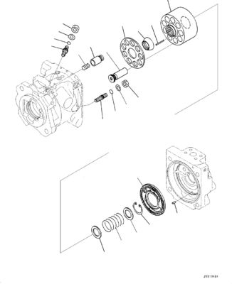 708-1U-00241 708-1U-00240 708-1U-01231 708-1U-01230 For Komatsu WA380Z-6 WHEEL LOADERS Hydraulic Main Pump STEERING PUMP Piston Pump HST PUMP PUMP ASSY Aftermarket Original