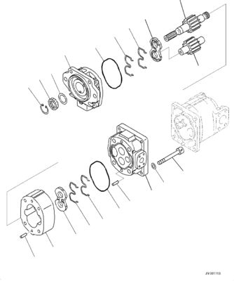 708-2H-00490 708-2L-00291 705-52-32300 705-22-42110 For Komatsu WA1200-6 WHEEL LOADERS HYDRAULIC OIL MAIN PUMP FAN PUMP Hydraulic Fan Pump Hydraulic Parts Aftermarket High quality Original