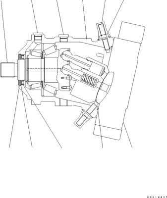 417-18-31202 418-18-31203 418-18-31303 For Komatsu WA200-6 WA200PTL-6 WHEEL LOADERS Hydraulic TRAVEL MOTOR HST Motor Aftermarket High quality Original