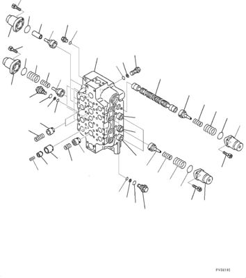 PC1250LC-8 PC1250-8 PC1250SP-8 PC1250-8R Excavator Hydraulic Main Control Valve NO.3 Construction Machinery Parts