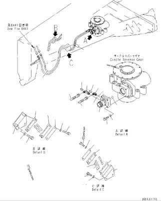 Genuine Hydraulic Motor 235-62-11700 (2356211700) For Komatsu GD825A-2 Motor Grader, Wheel Drive Hydraulic Motor Assembly