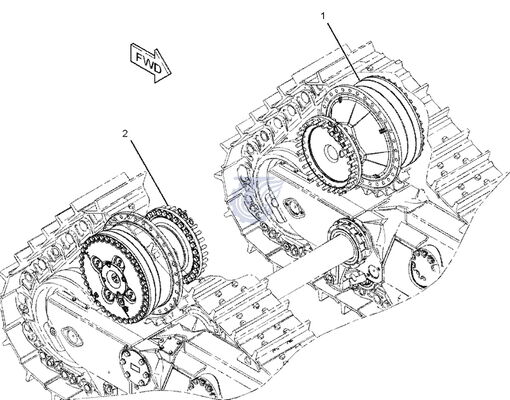 CAT D10 D10R D10T D10T2 Final Drive Group 110 2656  Heavy-Duty Mining Dozer Planetary Reducer